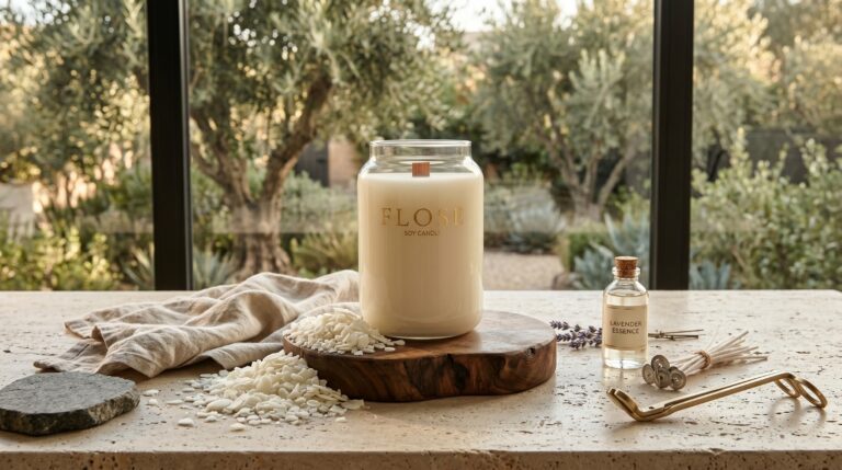 Świeca sojowa Sama Natura Grand Flose – naturalny wosk sojowy