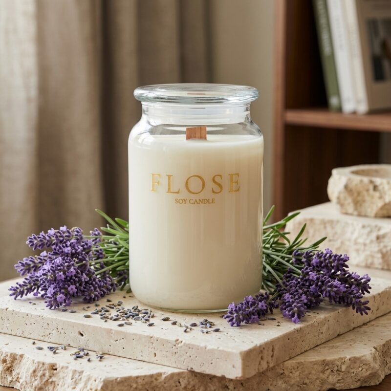Świeca sojowa Szepty Prowansji Grand Flose o relaksującym aromacie(1) Świeca sojowa Szepty Prowansji Grand Flose o relaksującym aromacie